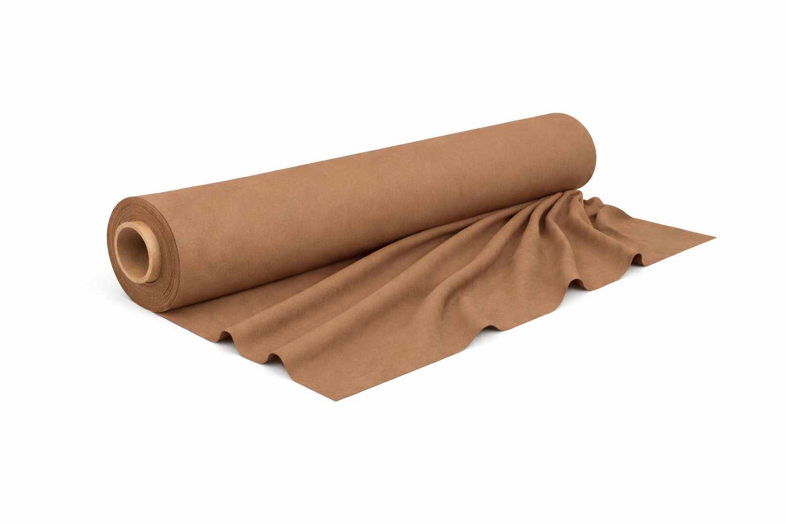 brandwerend Flanel 260 cm leembruin (6596) rol 50m voor events, theater en beurzen