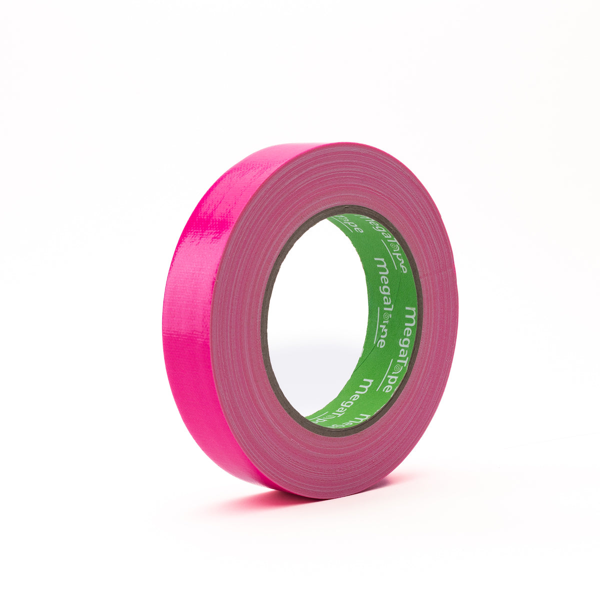 rol uit doos met 24x MegaTape UT70 fluor gaffa tape 25 m op rol 25 mm rose voor events, theater en beurzen