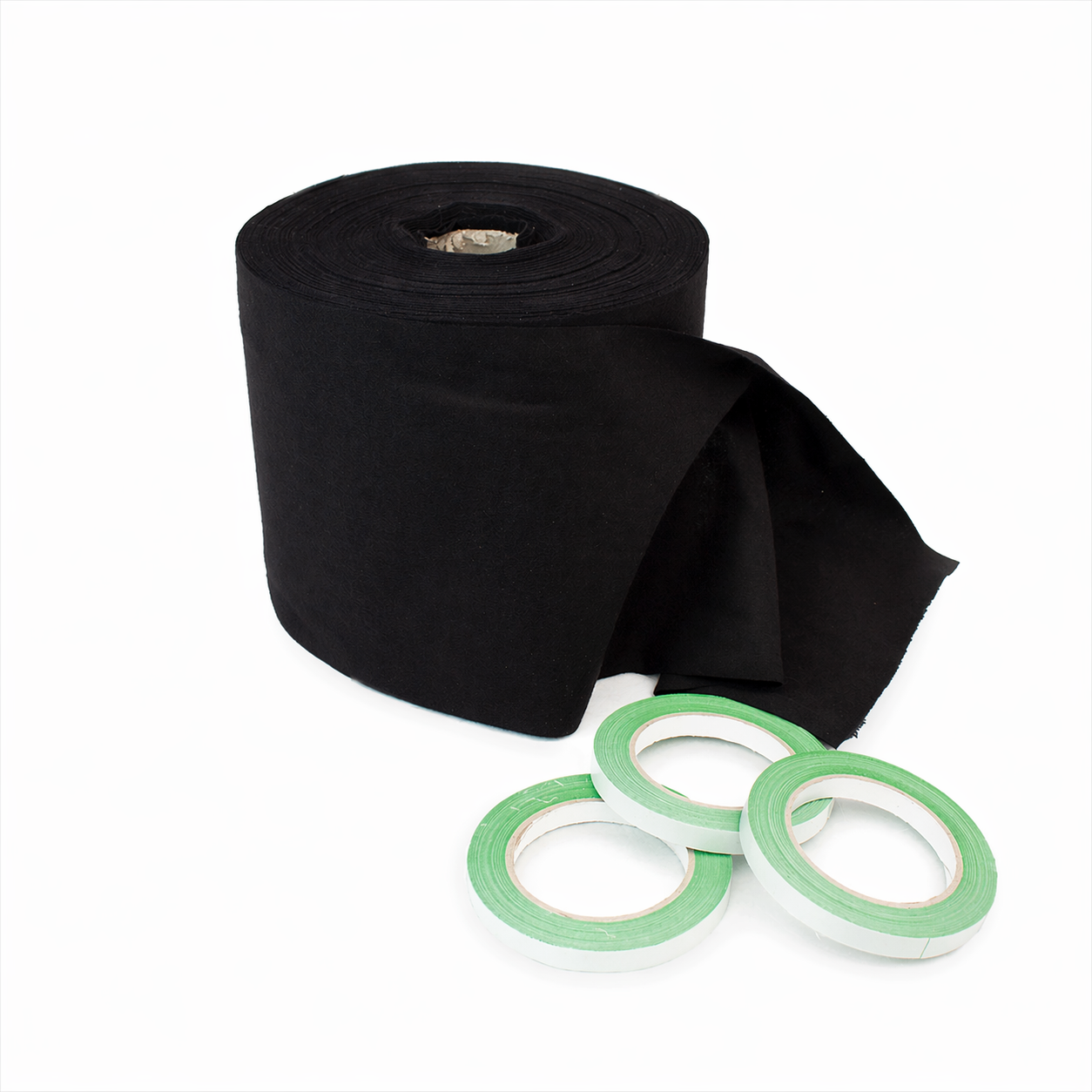 Premium flanel · 20 cm · zwart (9300) · rol 30m · met tape