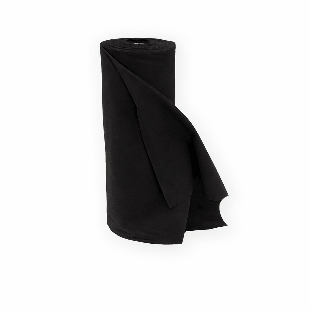 Premium flanel · 60 cm · zwart (9300) · rol 60m - Pre - cut flanel - 3BUTE